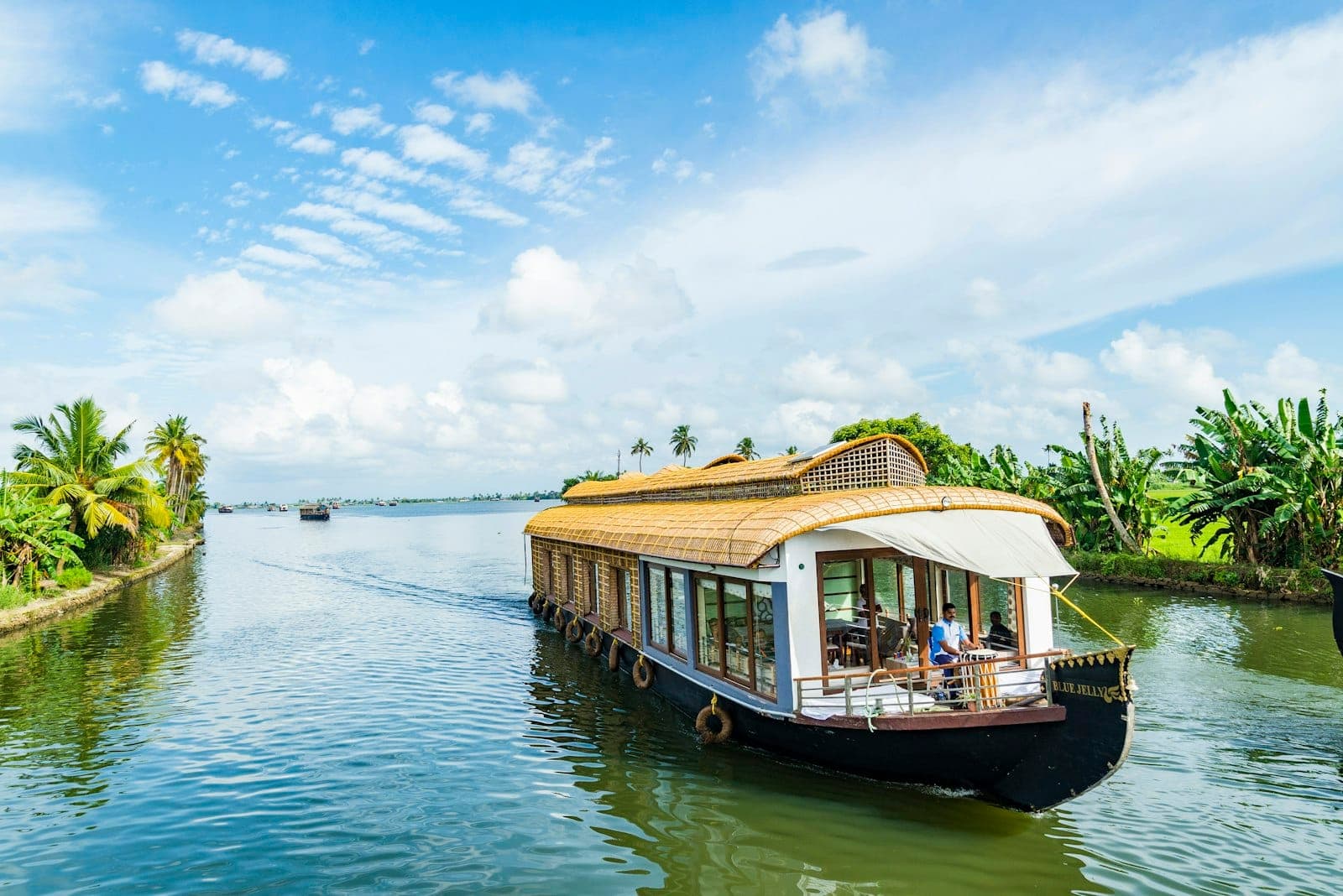 Houseboat cruising the Kerala backwaters